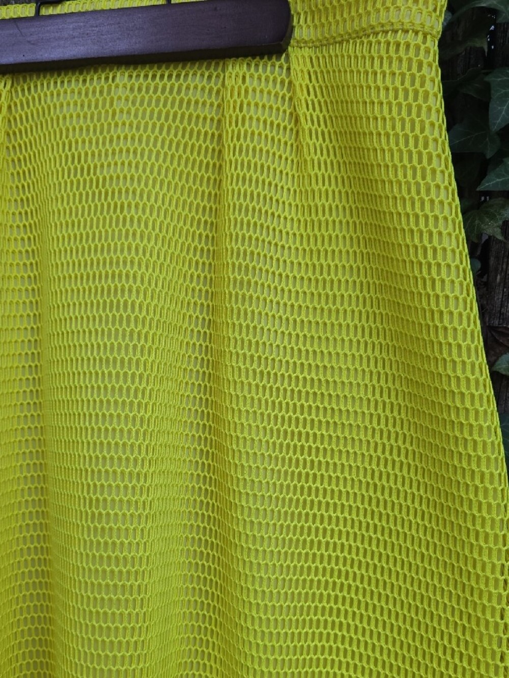 J. Crew Lime Mesh A-Line Skirt - Picture 2 of 5